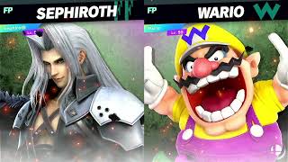 Super Smash Bros Ultimate Amiibo Fights Request #26226 Sephiroth vs Wario