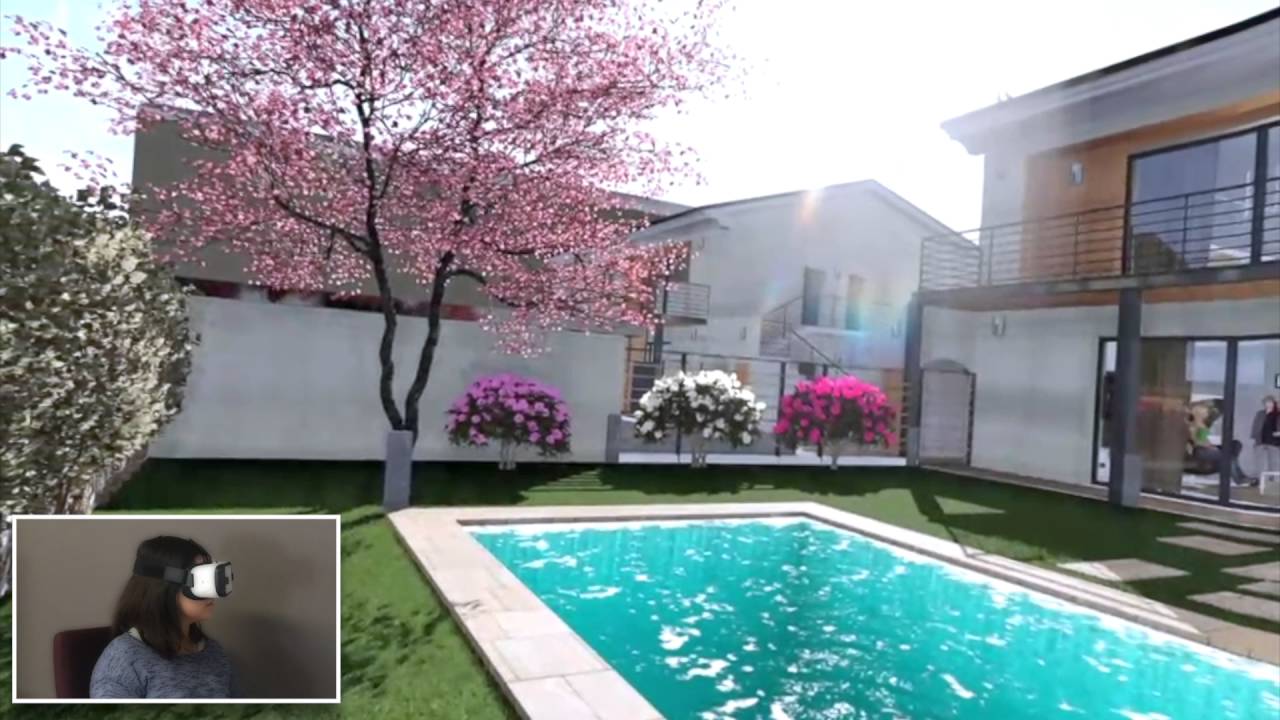 Render Architettura Esterni In Vr Gear Vr Lumion 6 3 Youtube