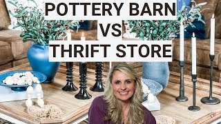 pottery barn vs thrift store | high-end look for less | budget decor | designer dupes