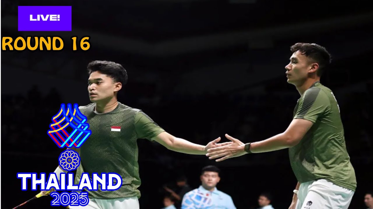 🔴LIVE R16 - Leo Rolly CARNANDO/Bagas MAULANA vs Hein Thiha AUNG/Phone Htet ZAW - Sea Games 2025
