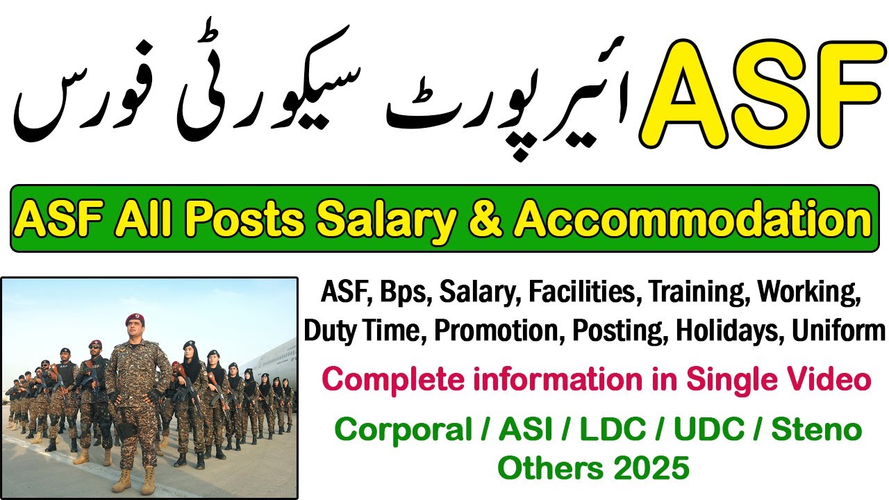 ASF Corporal, ASI, UDC LDC, Steno, Clerk, Driver, Salary, Working ...