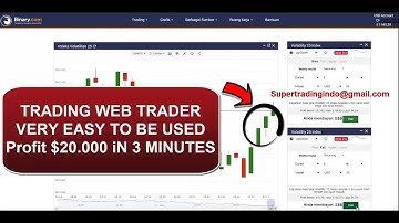 Web Trader Binary.com, Make Money Easy $20000 in 3 minutes Rise Fall 5 tick