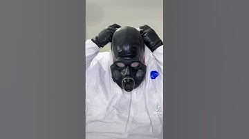 Donning a Black Soviet PBF Gas Mask! #gasmask #sovietgasmask