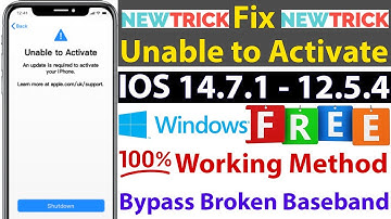 How to Fix Unable to Activate iPhone/iPod/iPad | Untethered Broken Baseband iCloud Bypass Latest IOS