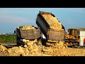 Amazing Super Truck Dumper Spread Stucks Equipment Bulldozer Pushing