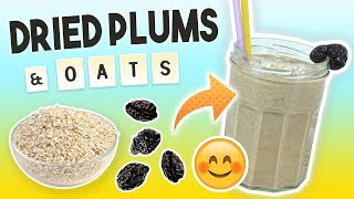 Dried Plum Oatmeal Smoothie (Weight Loss Smoothie Recipe)