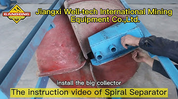 The installation  instruction video of Spiral Separator