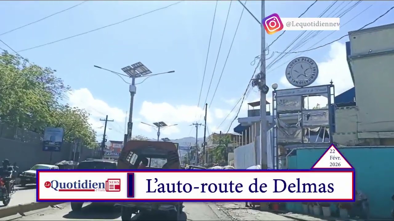 Ce qui reste de l'auto-route de Delmas