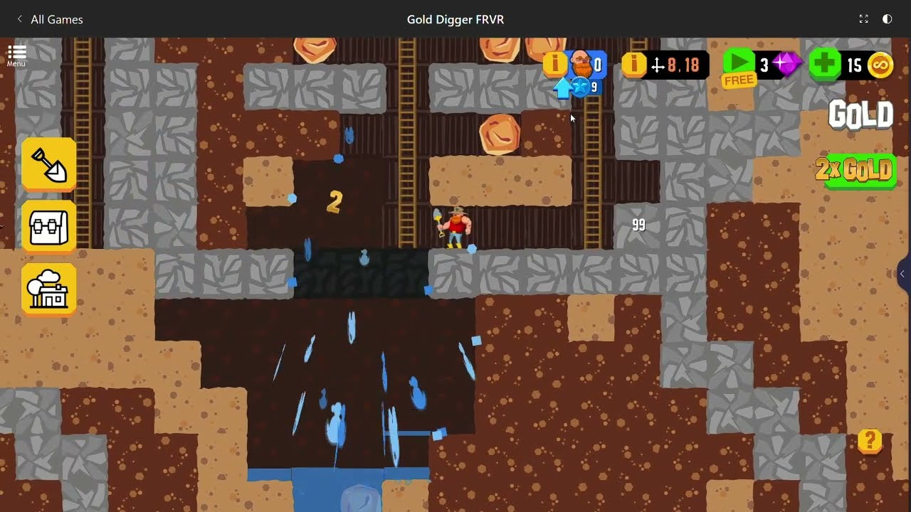Gold Digger FRVR - Deep Mining (by FRVR) IOS Gameplay Video (HD) 