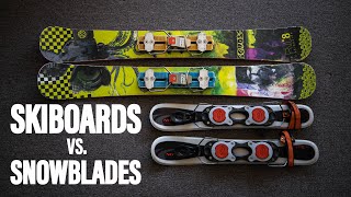 SKIBOARDS vs. SNOWBLADES! | A History of Skiboarding...