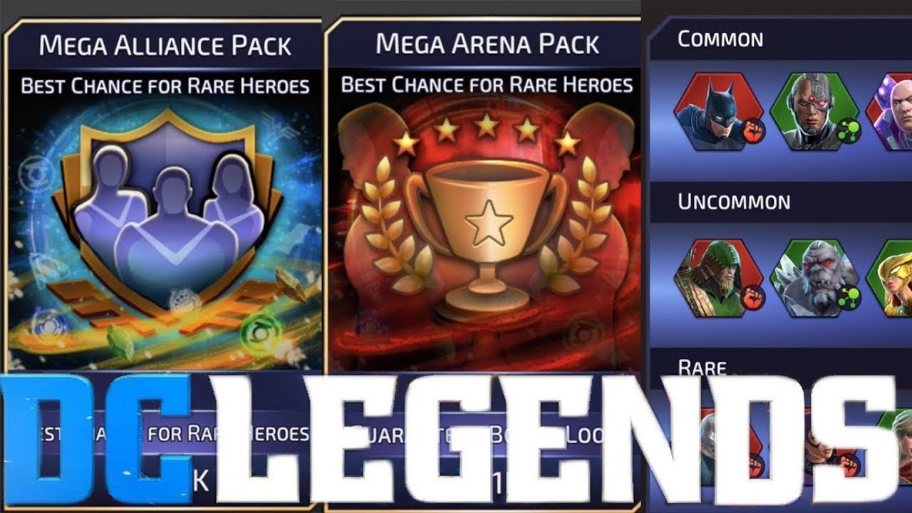EPIC MEGA ARENA PACK OPENING! 40K + GEMS! - DC Legends