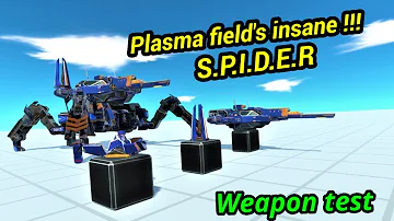 New update S.P.I.D.E.R weapon test Animal Revolt Battle Simulator