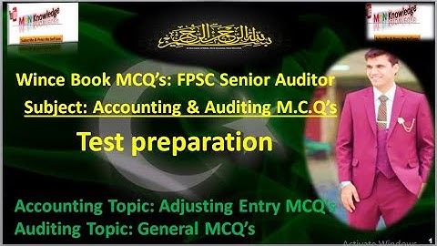 Wince Book: FPSC Senior Auditor Accounting & Auditing MCQ