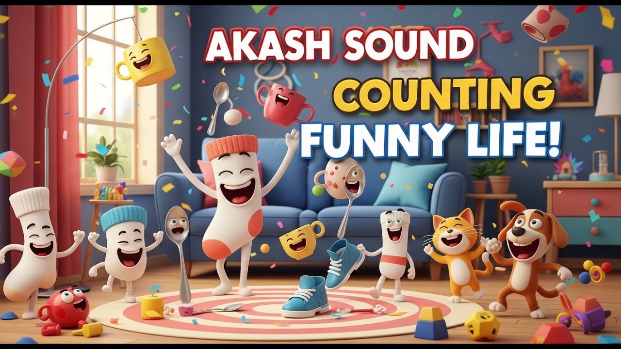 Funny Counting Adventure! 🧸 Toys and Laughs at Home – Akash Sound