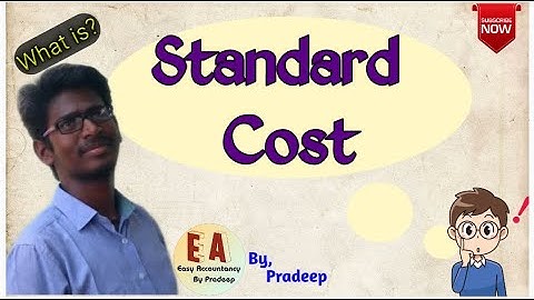 Standard Cost l Meaning l Explanation l Example l Tamil l By Pradeep Rishikesavan l