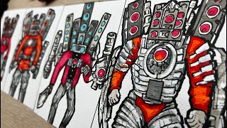 [Drawing] Evolution of Titan Speakerman / "SKIBIDI TOILET"