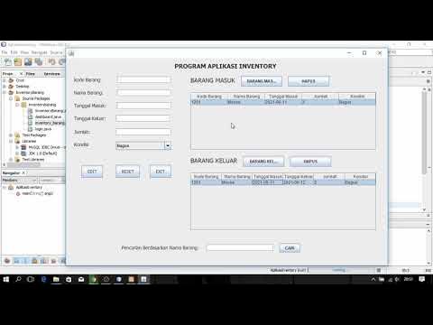 #4 Demo Aplikasi Inventory Barang Berbasis Desktop Menggunakan NetBeans ...