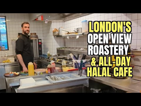 We Tried London's 𝗢𝗣𝗘𝗡-𝗩𝗜𝗘𝗪 𝗖𝗢𝗙𝗙𝗘𝗘 𝗥𝗢𝗔𝗦𝗧𝗘𝗥𝗬 & ALL-DAY HALAL CAFE | CAMDEN COFFEE ROASTERY