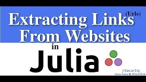 Extracting Links(Urls) from Websites in Julia