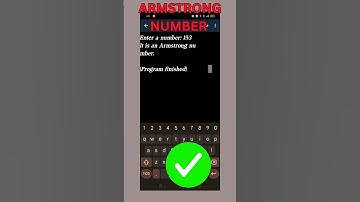 To find the Armstrong number in Python (Python for Beginners) #coding #shorts