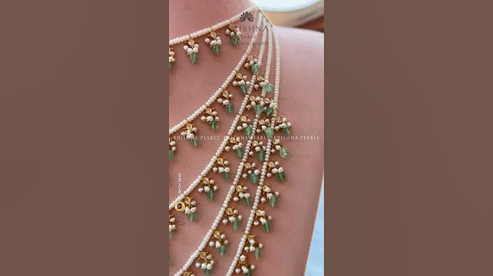 ✨బ్రైడల్ మ్యాజిక్ ప్రతి వివరాలు 22K గోల్డ్ పెర్ల్ & CZ మాంగ్టిక్కా కృష్ణ ముత్యాలు