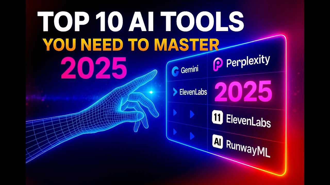 TOP 10 AI Tools you NEED to MASTER in 2025 - YouTube