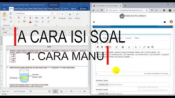 DUA CARA ISI SOAL ONLNE CBT