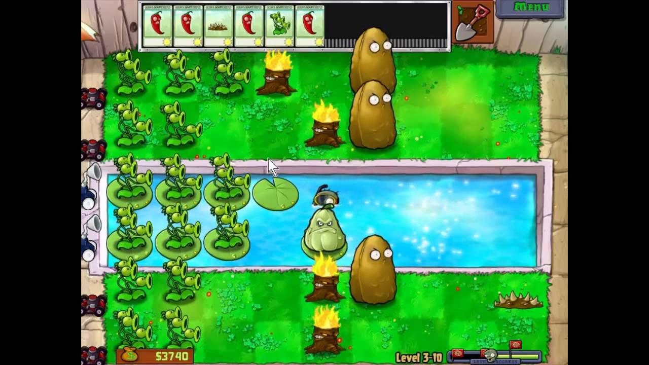 ОБЗОР НА PLANTS VS ZOMBIES ! 