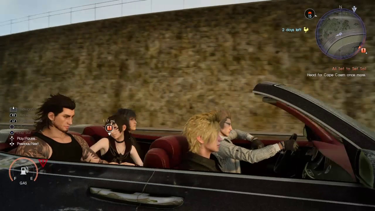 FINAL FANTASY XV - Good thing Ignis was driving...