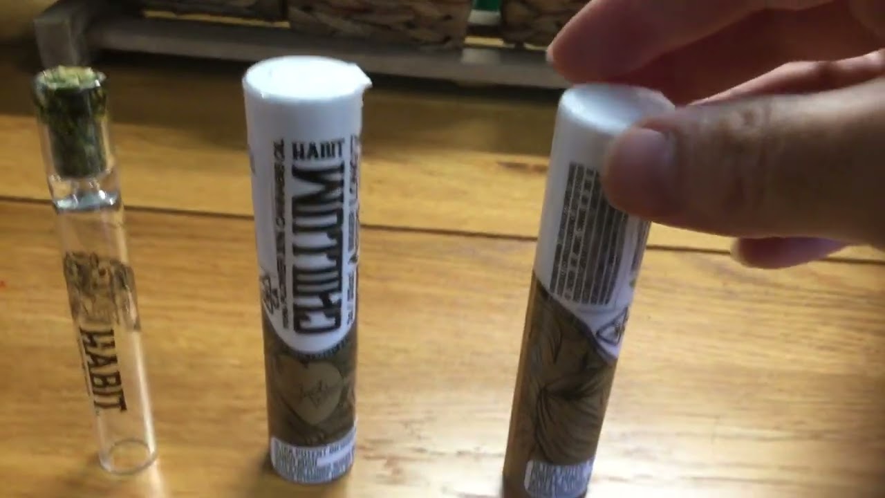 New product spotlight Habit CBD 1g glass Chillum 70/30 blend. Delta 8 flower