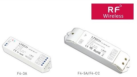 F2 LED remote and F4-5A wireless receiver to control the led lightings