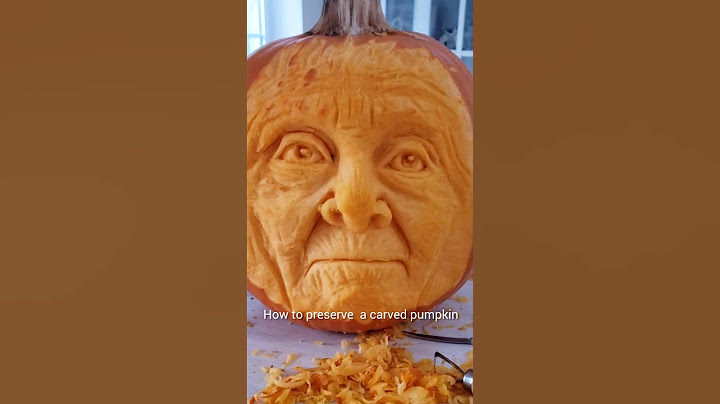 How to preserve a carved pumpkin #shorts
