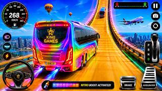 Extreme Bus Stunt Racing - Impossible Ramp - Impossible Sky Tracks Challenge Android Gameplay screenshot 1