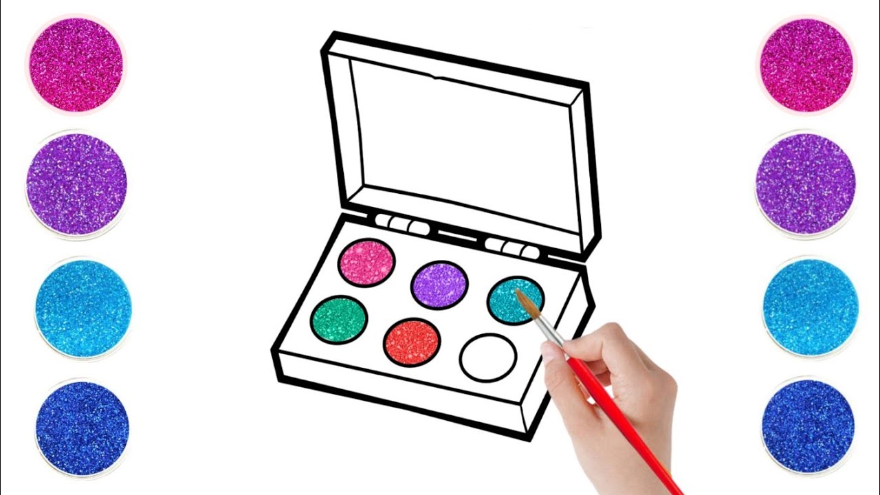 How to draw makeup set drawing for kids Makeup set Drawing for kids
