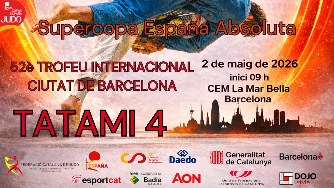 Tatami 4 Supercopa de España Judo Absoluta CAT 2026 - 52è Trofeu Internacional Ciutat de Barcelona