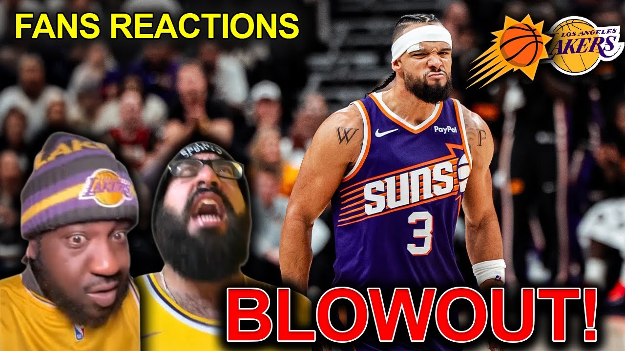 Lakers fans reaction to the Suns blowing out the Lakers 😱