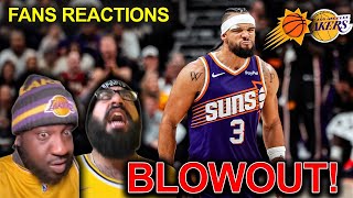 Lakers Fans Reaction To The Suns Blowing Out The Lakers