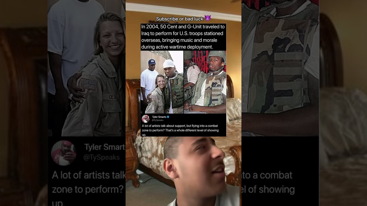 2004 50 Cent And G Unit Traveled To Iraq Perform For U S Troops Stationed Overseas Bringing
