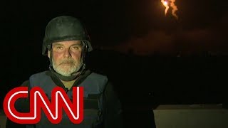 Flares illuminate Syrian horizon as WH claims caliphate defeated