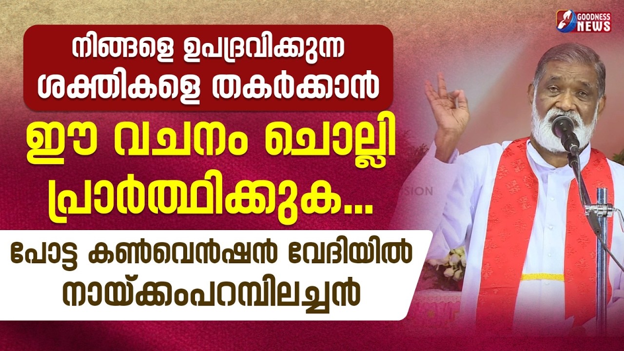 നിങ്ങളെ ഉപദ്രവിക്കുന്ന ശക്തികളെ തകർക്കാൻ|FR MATHEW NAIKOMPARAMBIL VC |POTTA CONVENTION | GOODNESS TV