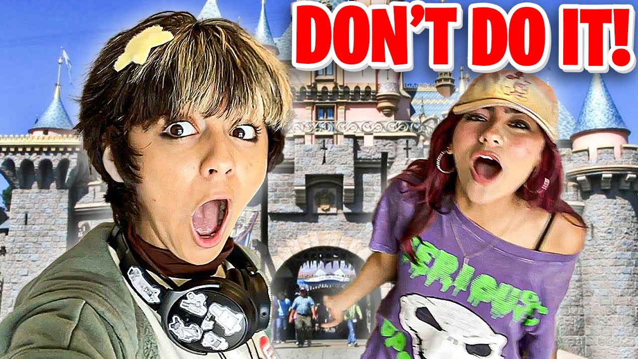 CAUSING TROUBLE at disney world again...