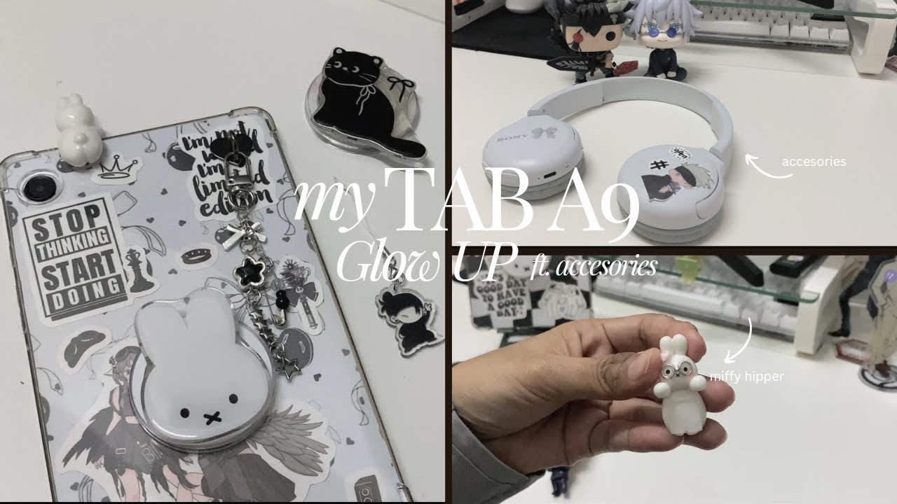 Decorating My Samsung Tab A9 ✨ | Aesthetic Accessories, Stickers & DIY Setup