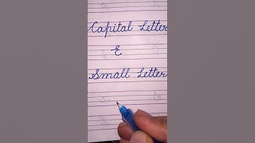 How to Write Capital or Small Letter E in Cursive Writing | Short Video |