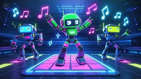 Five Little Robots on the Run | Fun Counting Rhyme for Kids | Nursery Rhymes & Songs for Children