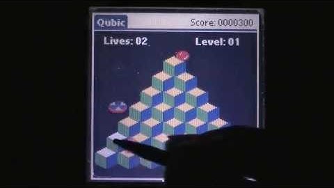 Qubic (Q*Bert Clone) Palm OS Gameplay