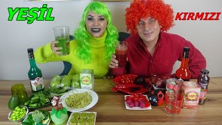 24 Saat Tek Renk Yeşi̇l Kirmizi Challenge 