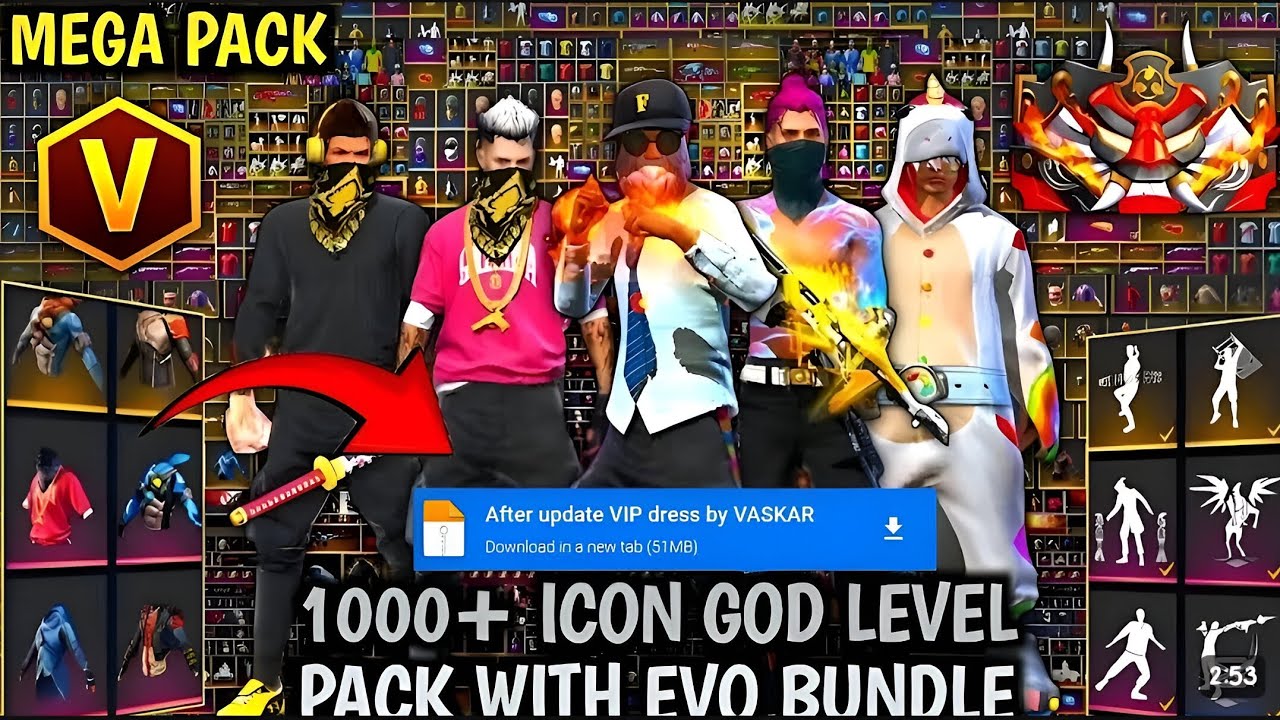 OB48 UPDATE💖❗VIP GLITCH PACK FREE FIRE❗FF MAX GLITCH FILE TODAY❗FREE FIRE MAX GLITCH❗FULL ICON