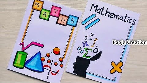 Math Project Front Page Design/ Maths/ Maths Activity/ Border Design /mathematics