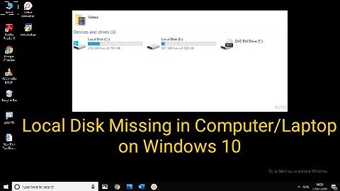 Hard drive Missing /Can