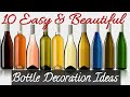 10 glass bottle decoration ideas  diy room decor  vibhas craft zone